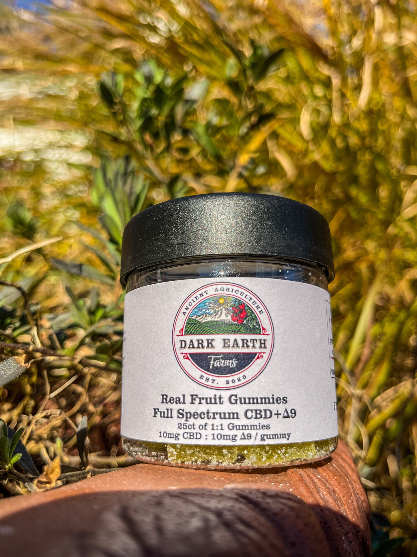 Delta-9+CBD Gummies (Green Apple) : Pure Bliss by Dark Earth Farms